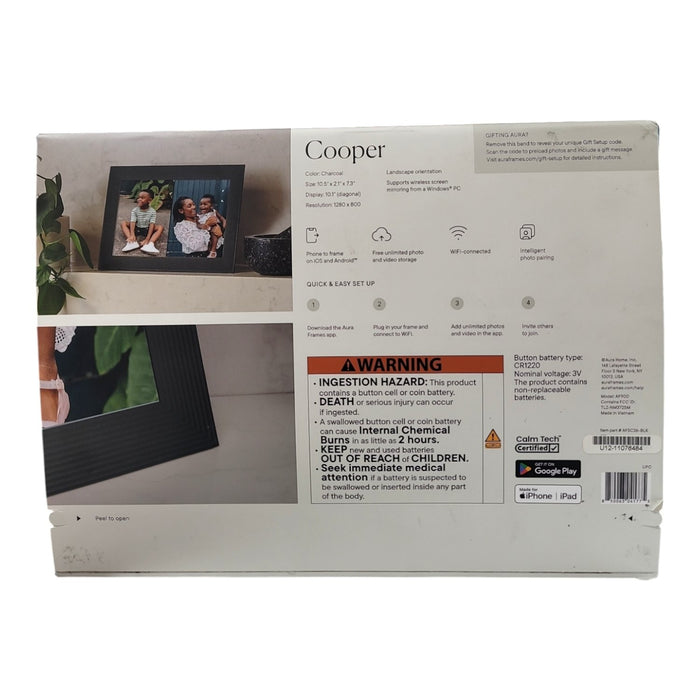 Aura Home 10.1" Cooper Digital Photo Frame