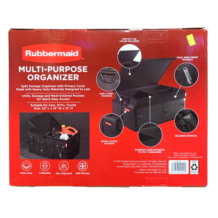 Rubbermaid Multi-Purpose Adjustable Size Organizer with Privacy Lid