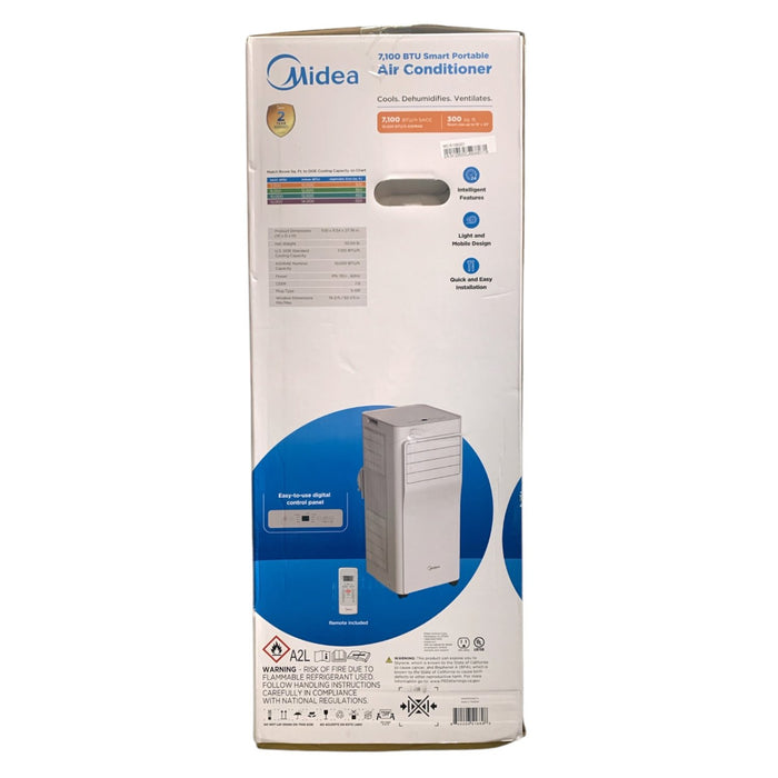 Midea 7,100 BTU Smart Portable Air Conditioner, For Spaces Up to 300 sq. ft.