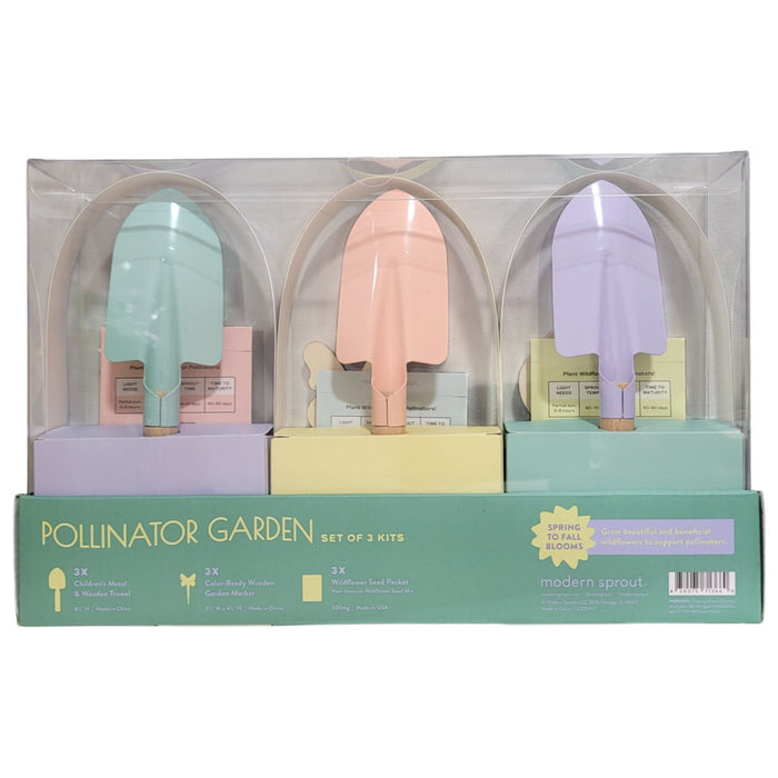 Modern Sprout Pollinator Garden Kit, 3-Pack