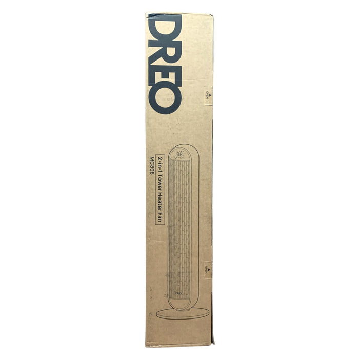 DREO 2-in-1 42-inch Tower Heater Fan, MC806, White