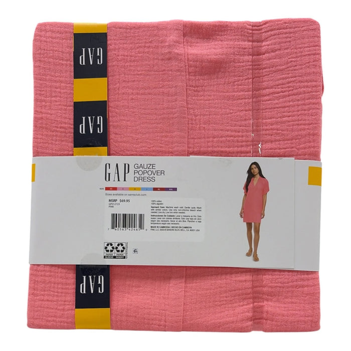 Gap Women's Lightweight & Breathable 100% Cotton Gauze Pop-Over Dress