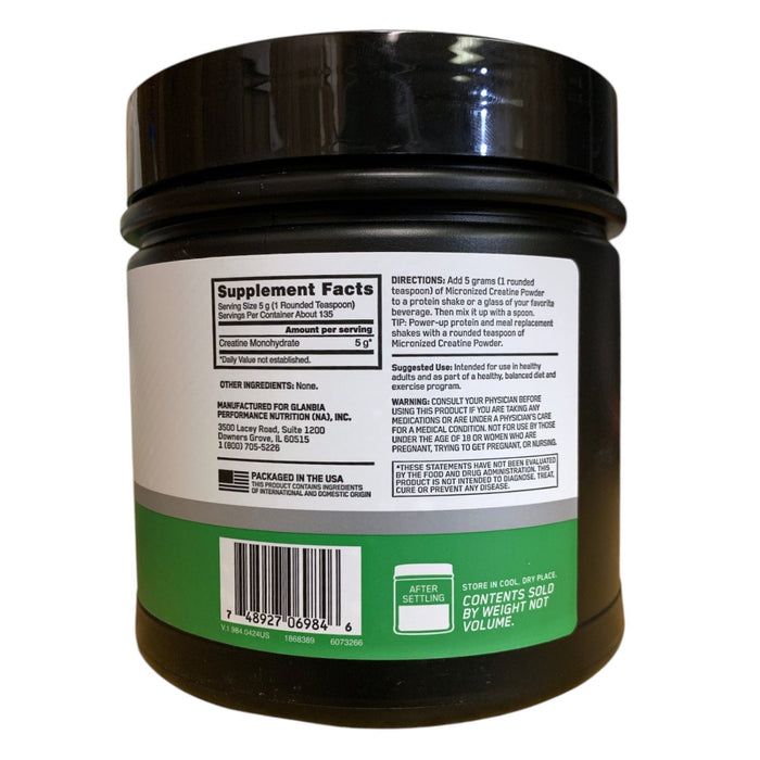 Optimum Nutrition Micronized Creatine Powder, Unflavored, 23.8 oz.
