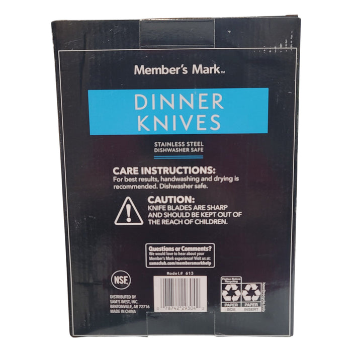 Member's Mark Stainless Steel Dinner Knife Set 36 ct.