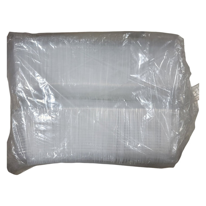Hefty Clear Hinged Lid Plastic Container, 8" x 8" (125 ct.)