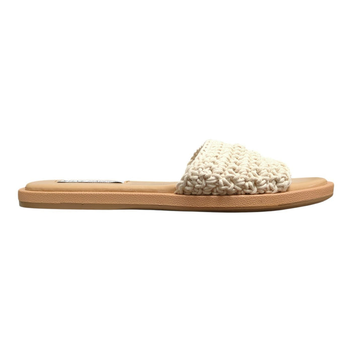 Steve Madden Women's Lightweight Easy Slip-On Crochet Sandal