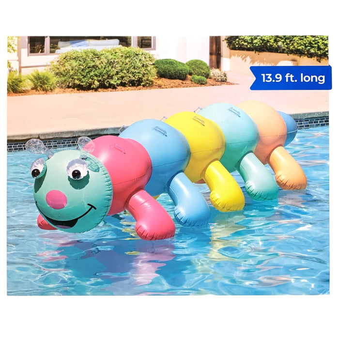 Member's Mark Giant Inflatable Caterpillar Float, Extra Large, 4-Person Capacity