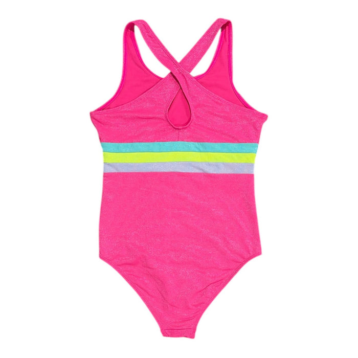 Hurley Girls Lightweight 1-Piece UPF 50+ Dull Tricot Fabric Swimsuit