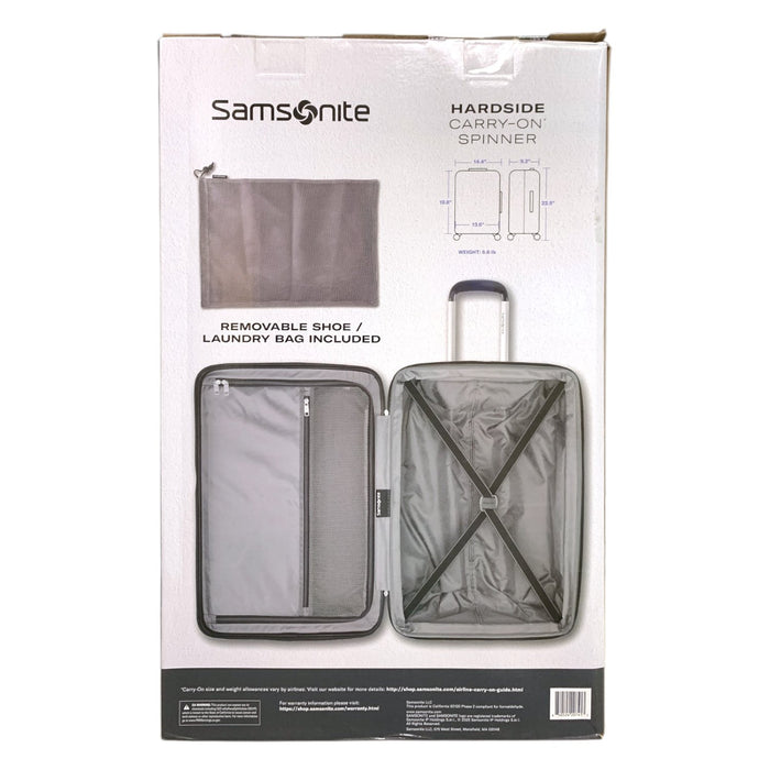 Samsonite Westerly 22" Hardside Carry-On Spinner Suitcase, Basalt Black