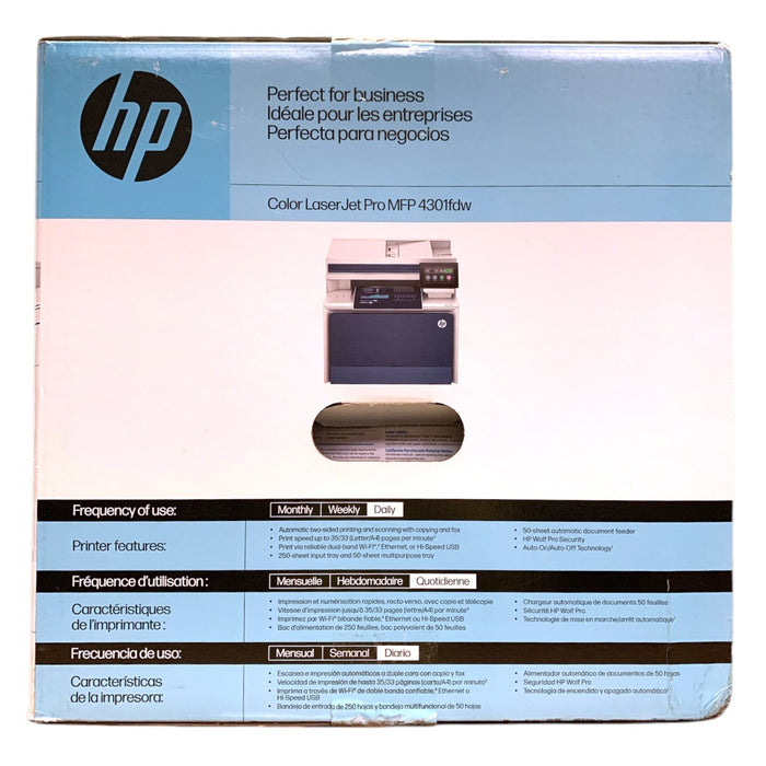 HP Color LaserJet Pro MFP 4301fdw All-in-One Wireless Color Laser Printer