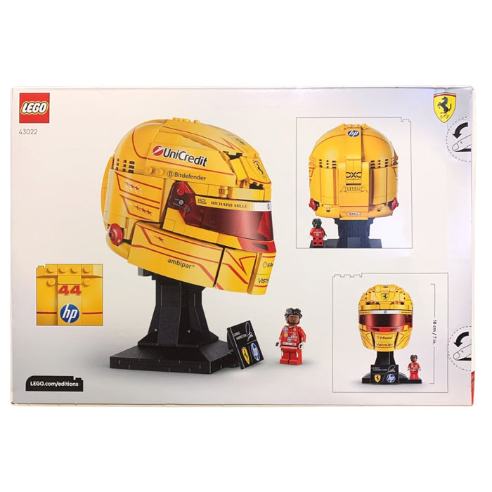 LEGO Editions Scuderia Ferrari HP Lewis Hamilton Helmet, 43022, 884 Pieces