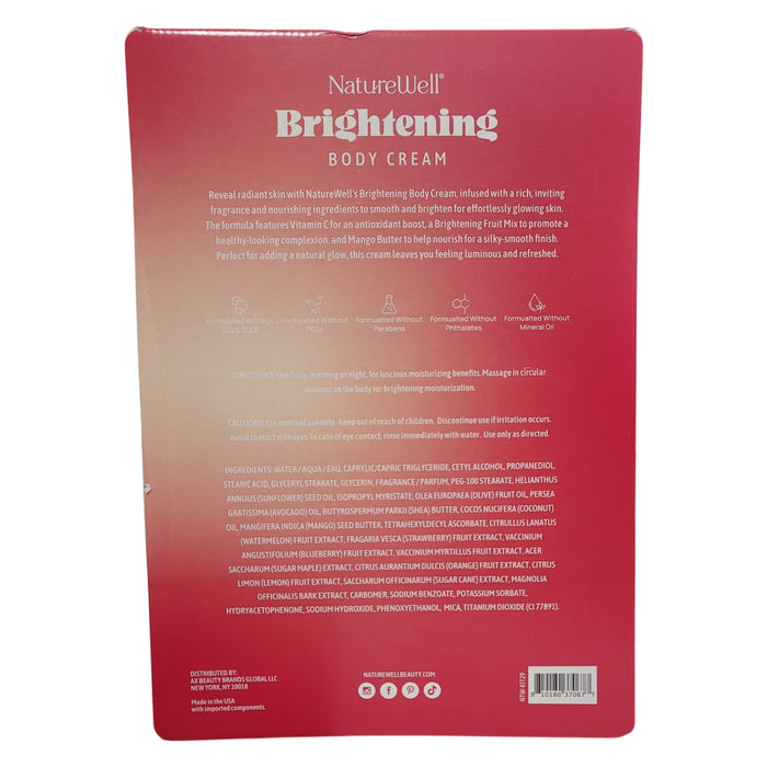 NatureWell Brightening Body Cream, 10 oz., 2 pk.