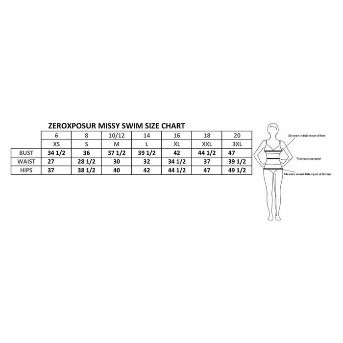 ZeroXposur Women’s 2 Piece Fashion Scoop Neck Tankini Set