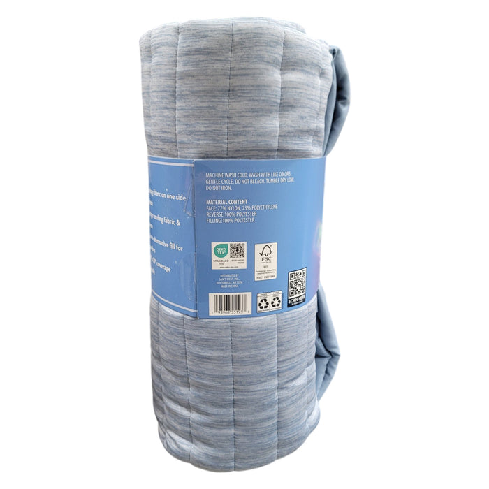 Member's Mark Cooling Throw Blanket, Blue, 60" x70