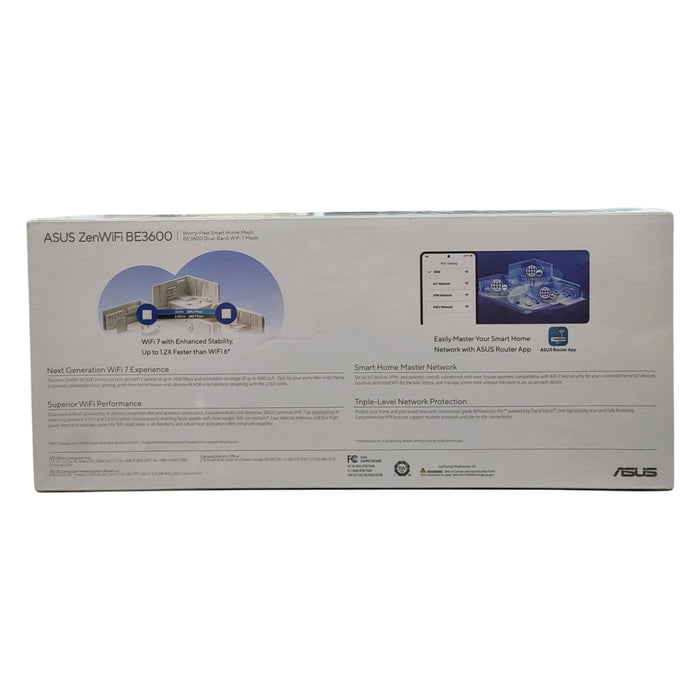 ASUS BE3600 Dual-Band WiFi 7 Mesh Router, 2-Pack