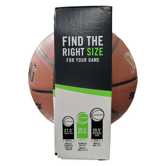 Spalding Super Tack Pro Composite Leather Basketball, Size 6 (28.5")