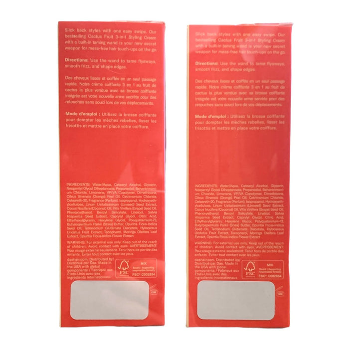 Dae Cactus Fruit 3-in-1 Styling Cream + Taming Wand, 0.6 oz., 2 pk.