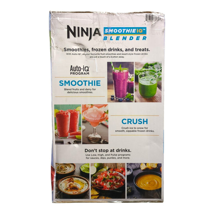 Ninja SMOOTHIEiQ 1400PW Blender, 72-oz XL Pitcher, Auto-iQ Preset, Black