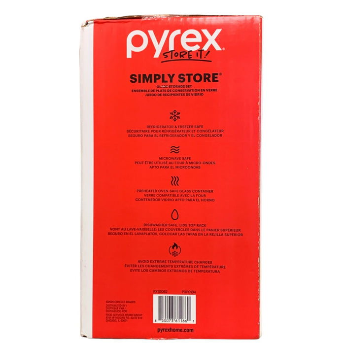 Pyrex Store It! Simply Store 28-Piece Glass Food Storage Set, Pastel Multicolor