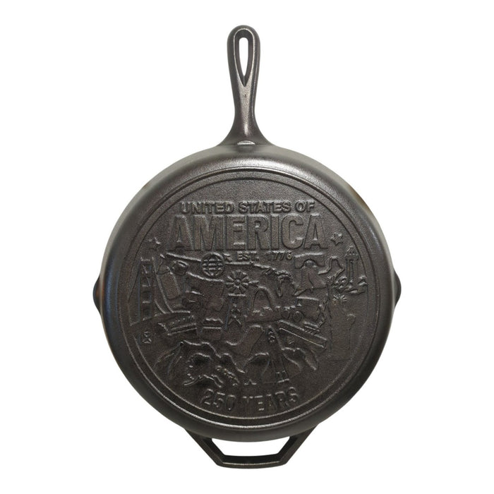 Lodge 12-Inch Seasoned Cast Iron Skillet, USA Icons