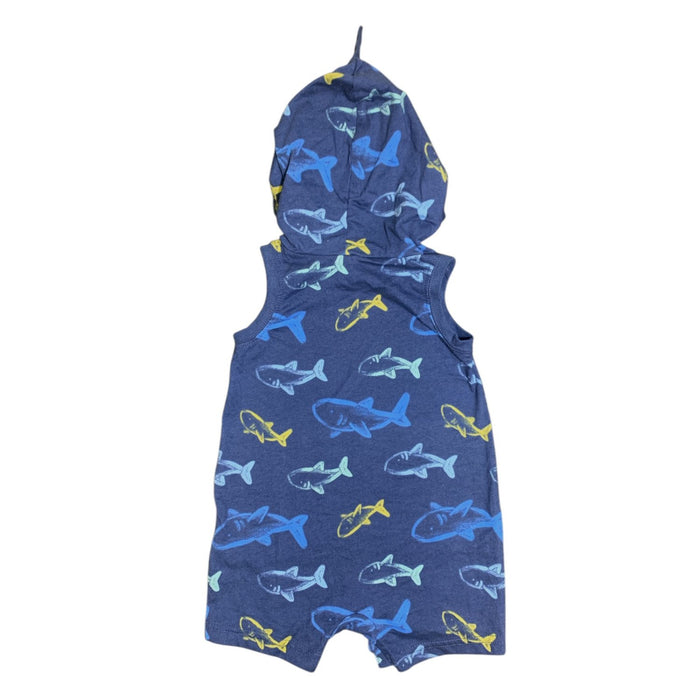Carter's Baby Boys Hooded Sleeveless Sunsuit, Bottom Snap Closure