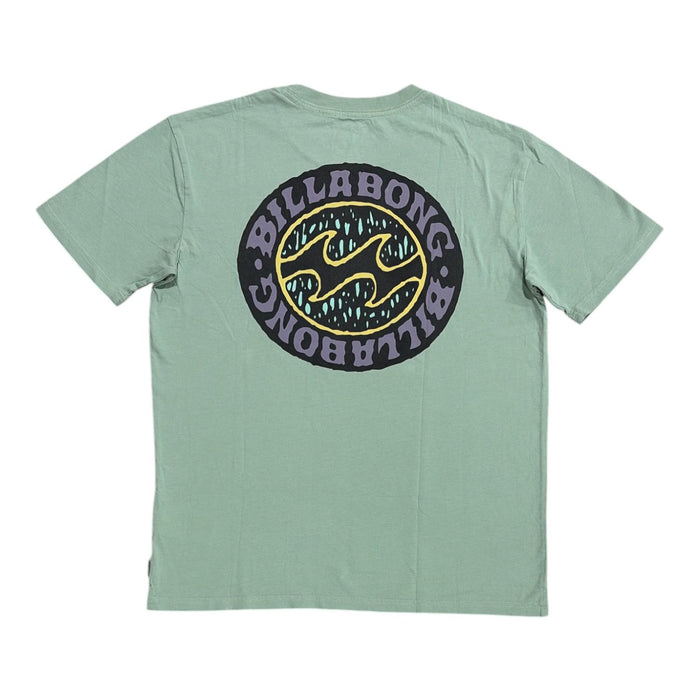 Billabong Men's Lived In Washed Look Graphic Cotton Short Sleeve T-Shirt