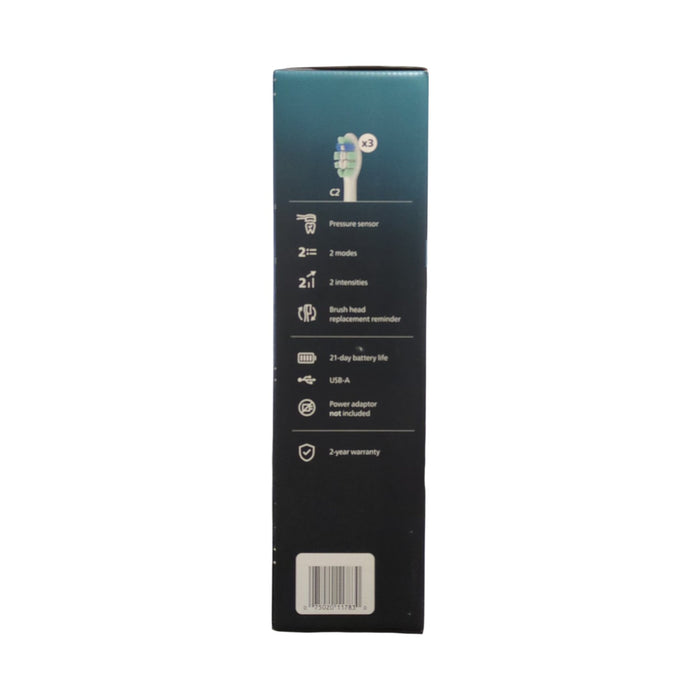 Philips Sonicare Total Clean Rechargeable Toothbrush, White and Black, 2 pk.