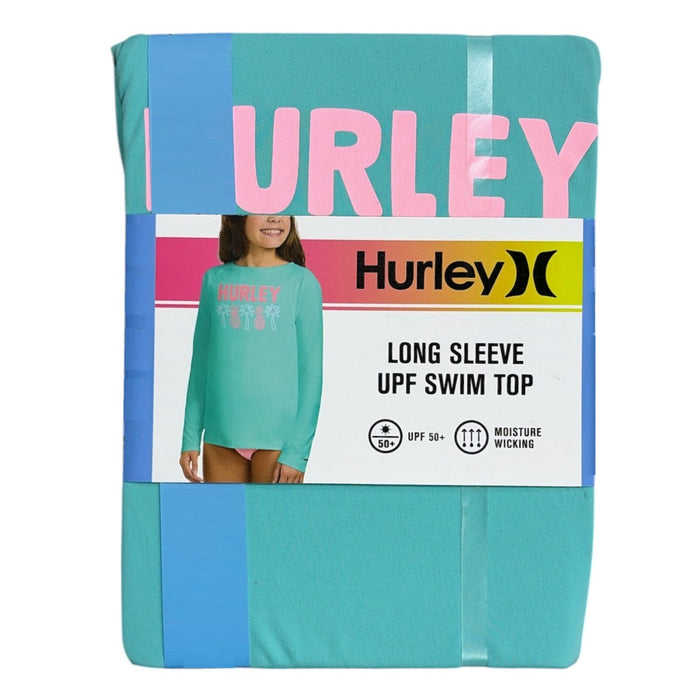 Hurley Girls Standard Fit Moisture Wicking UPF 50+ Long Sleeve T-Shirt