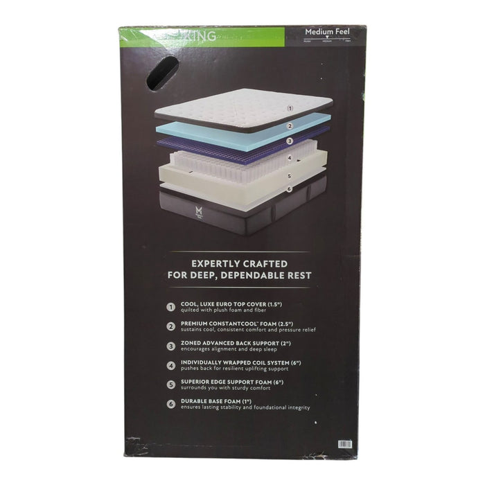 Member's Mark 13" Eurotop Hybrid Spring & Memory Foam Mattress, Medium, King