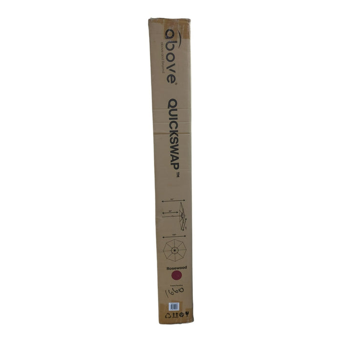 Above 9' Outdoor Patio Market Umbrella OneClick Gen2 with Button Tilt