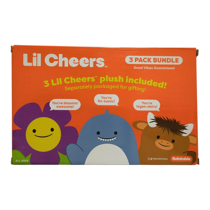 Relatable Lil Cheers Sweet & Cheery Weighted Crochet Plush Bundle, Set of 3