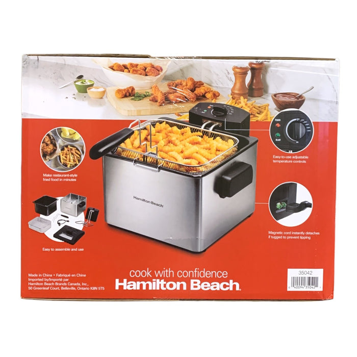 Hamilton Beach 21-Cup Professional Style Countertop Deep Fryer