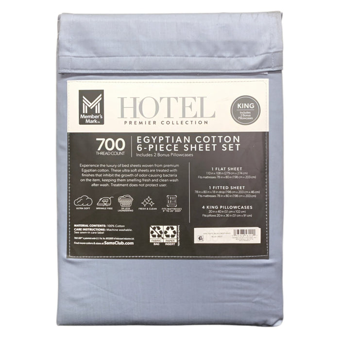 Member's Mark Hotel Premier Collection 700TC Egyptian Cotton Sheet Set, King
