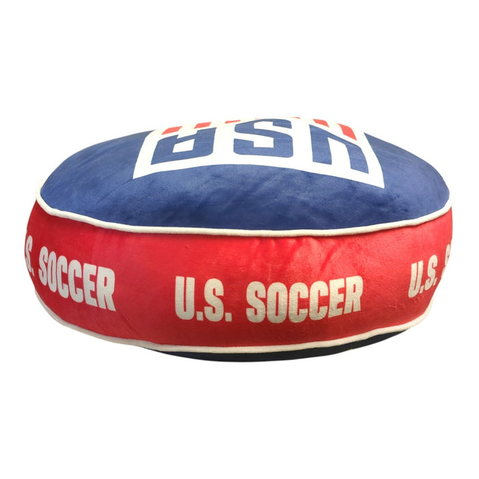 Logo Brands World Cup 2026 Ultra Soft & Stretchy Fleece Puff Pillow, USA