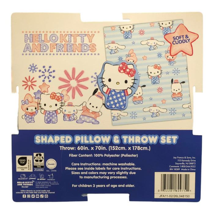Jay Franco Americana Licensed Character Pillow and Silk Touch Throw Set, 2 Piece