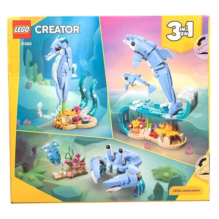 LEGO Creator 3 in 1 – Sea Animals: Beautiful Dolphins, 31385, 542 Pieces