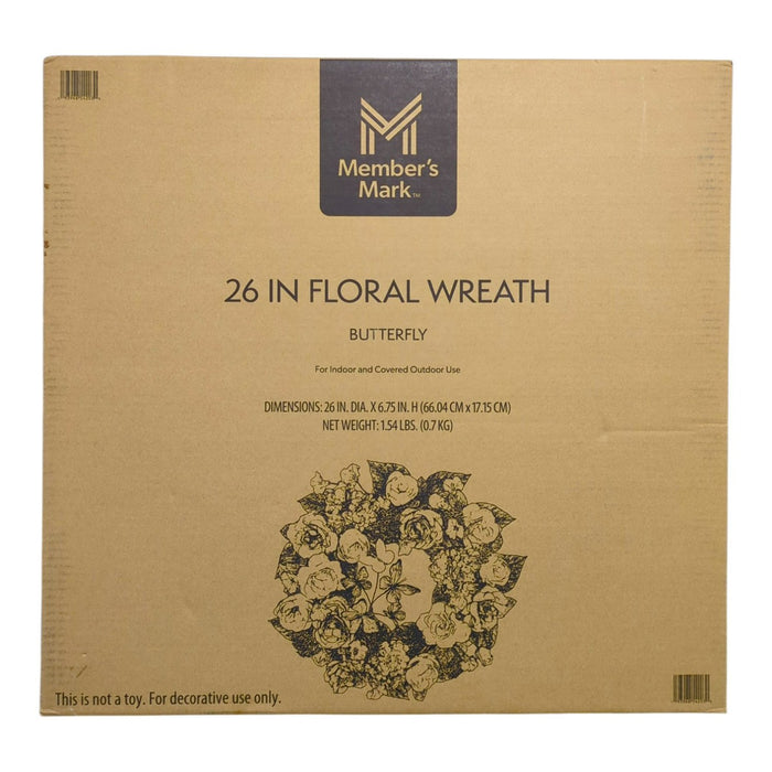Member’s Mark 26" Spring Floral & Butterfly Wreath