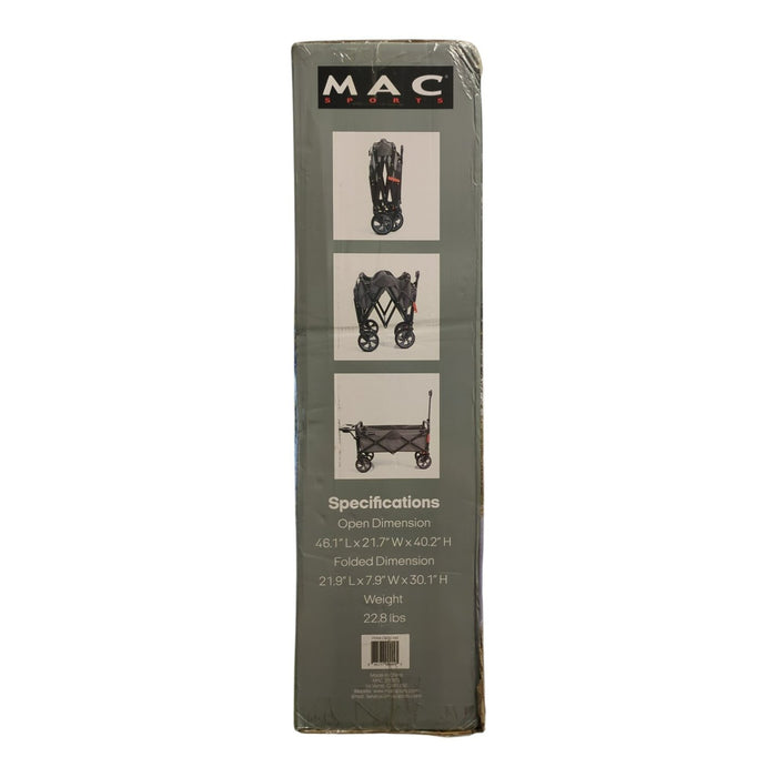 Mac Sports Folding Wagon with Tailgate and Table