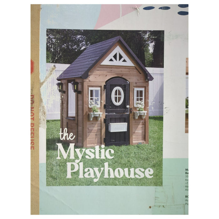 Backyard Discovery Mystic Cedar Wooden Kids Playhouse