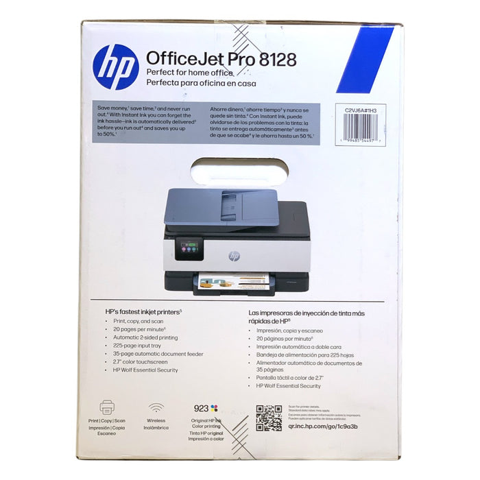 HP OfficeJet Pro 8128 Wireless All-in-One Inkjet Printer (C2VJ6A)