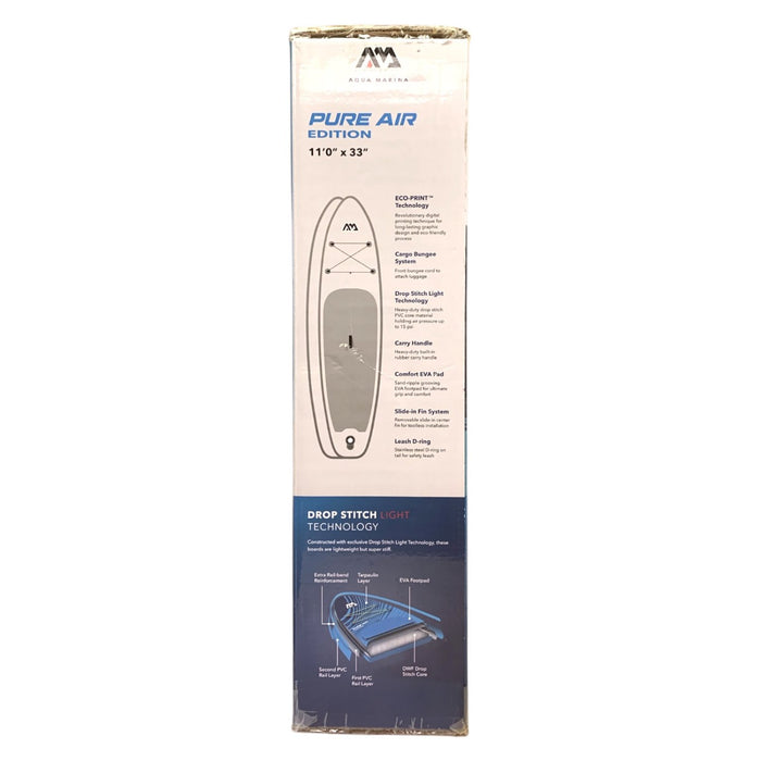 Aqua Marina Pure Air Edition 11'x33" Inflatable Standup Paddleboard All-in-One