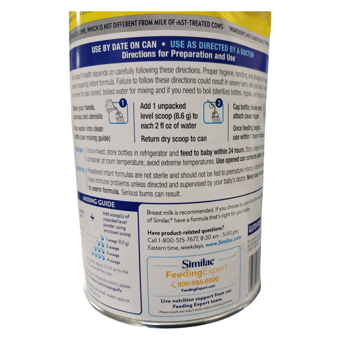 Similac 360 Total Care Milk Based Infant Formula, Non-GMO, Immune Support, 40 oz