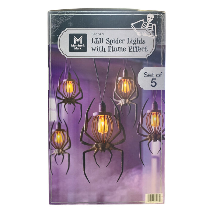 Member's Mark LED Spider Lights with Flame Effect, Set of 5