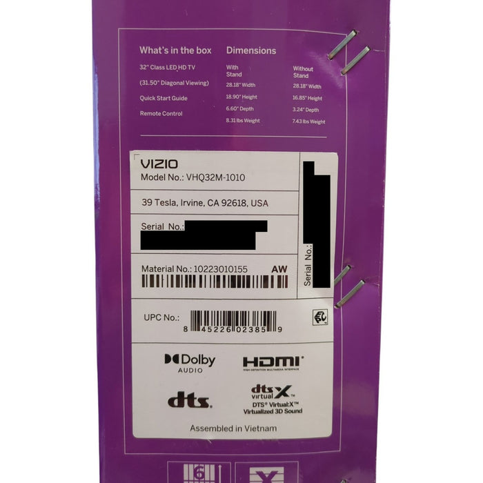 VIZIO 32 in Class Quantum HD QLED Smart TV, VHQ32M-10