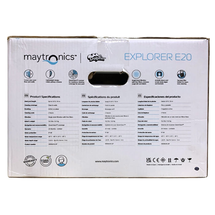 Maytronics Dolphin Explorer E20 Robotic Pool Cleaner