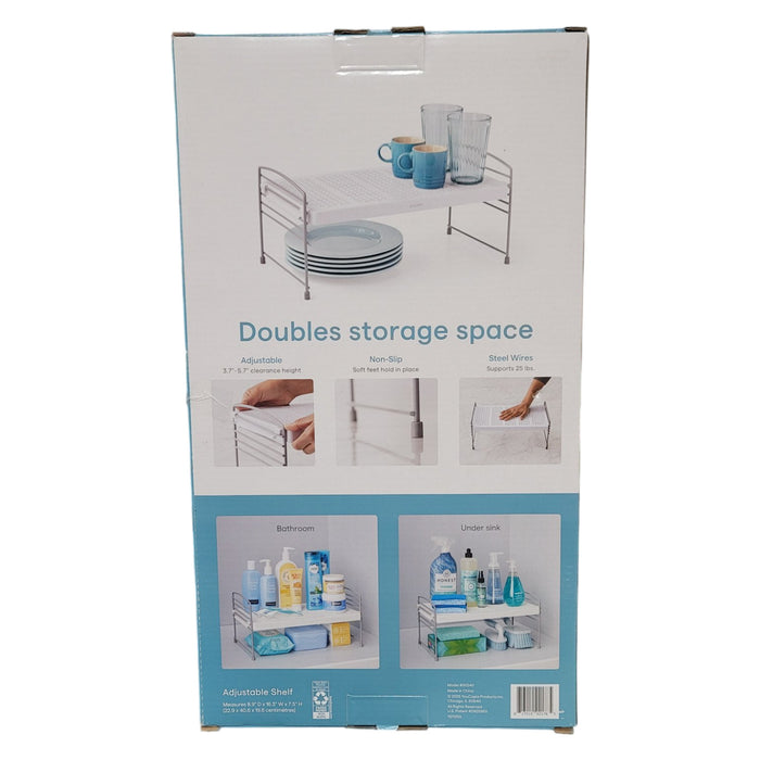 YouCopia Adjustable-Height UpSpace Shelf, Shelf Riser for Vertical Kitchen
