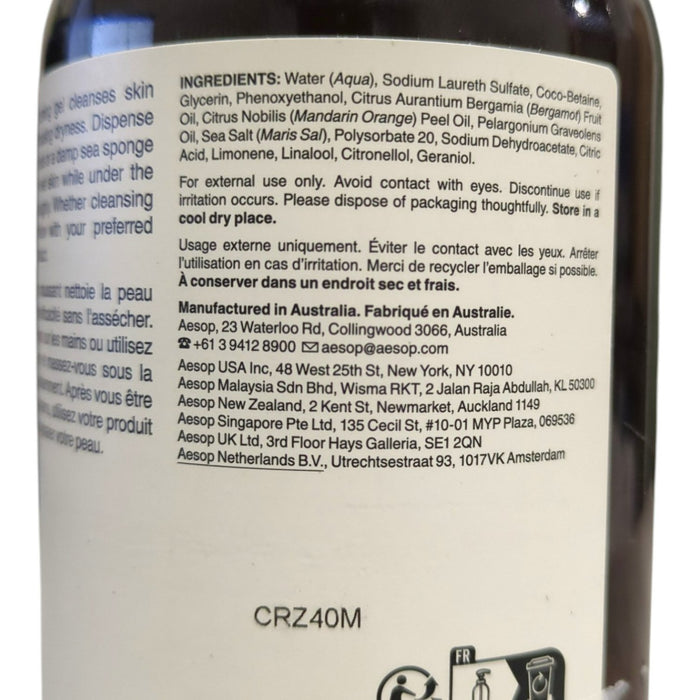 Aesop Geranium Leaf Body Cleanser, 16.9 fl. oz.