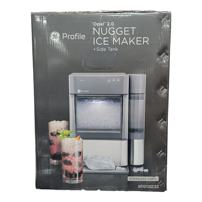GE Profile Opal 2.0 Countertop Nugget Ice Maker with Side Tank, Stainless Steel