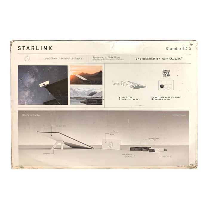STARLINK Standard Kit 4 X including Standard Dish and Gen 3 Wi-Fi 6 Router