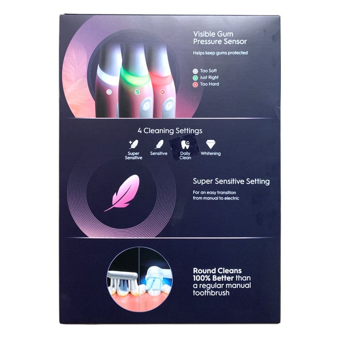 Oral B iO Series Gum + Sensitive Rechargeable Toothbrush, 4 Brush Heads, Pink